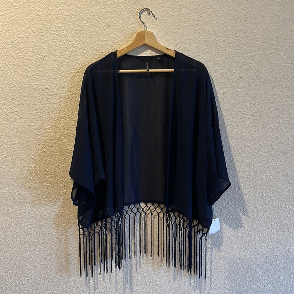 Brand new fringed cover up
